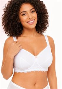 Brooke Soft Cup Cotton and Lace Bra